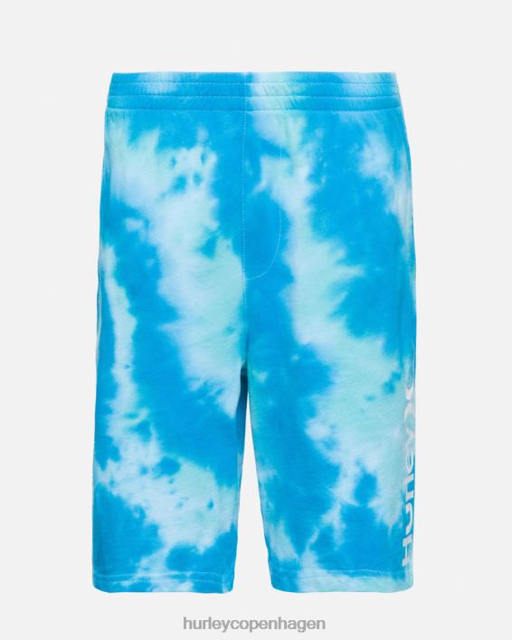 tie-dye pull-on shorts børn blåt blik tøj Hurley D404N613