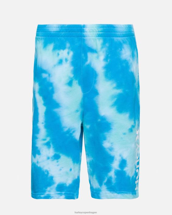 tie-dye pull-on shorts børn blåt blik tøj Hurley D404N613