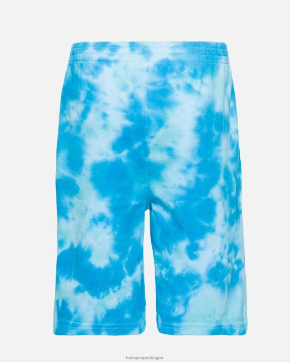 tie-dye pull-on shorts børn blåt blik tøj Hurley D404N613
