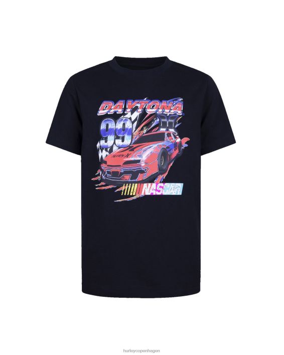 x nascar hverdags kortærmet t-shirt børn sort tøj Hurley D404N610