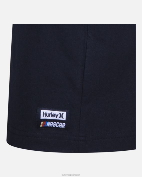 x nascar hverdags kortærmet t-shirt børn sort tøj Hurley D404N610