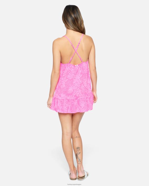 jungle walk minikjole foran Kvinder pink punch tøj Hurley D404N474