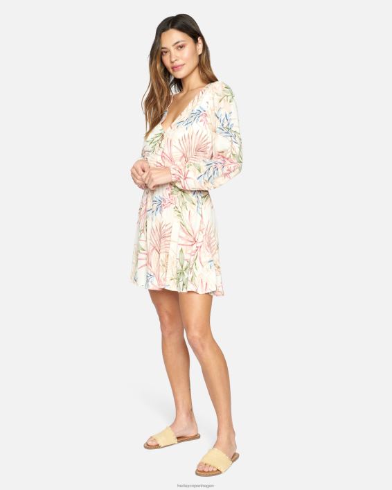 sommer mini kjole Kvinder creme multi tøj Hurley D404N496