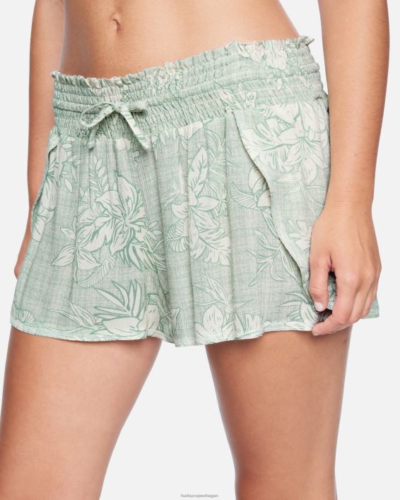 weekender vævede walkshorts Kvinder pacifico lilje tøj Hurley D404N586
