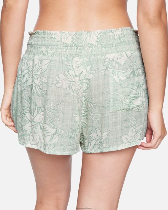 weekender vævede walkshorts Kvinder pacifico lilje tøj Hurley D404N586