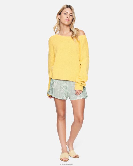 weekender vævede walkshorts Kvinder pacifico lilje tøj Hurley D404N586