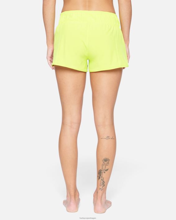 aquas solid 2,5\" boardshort Kvinder neon lime tøj Hurley D404N520