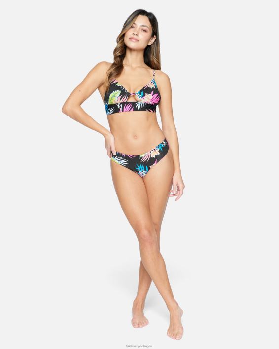 hana vendbar bralette Kvinder sort/tiki multi tøj Hurley D404N460