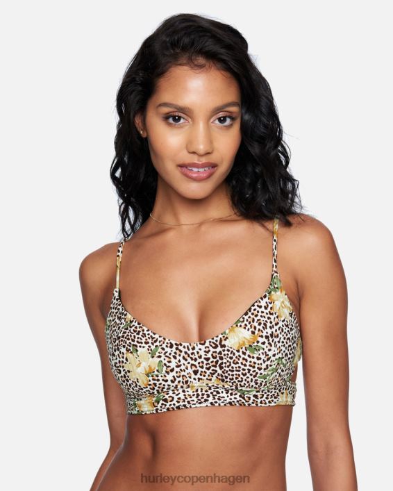 jungle kat bikini bralette Kvinder tøj Hurley D404N526