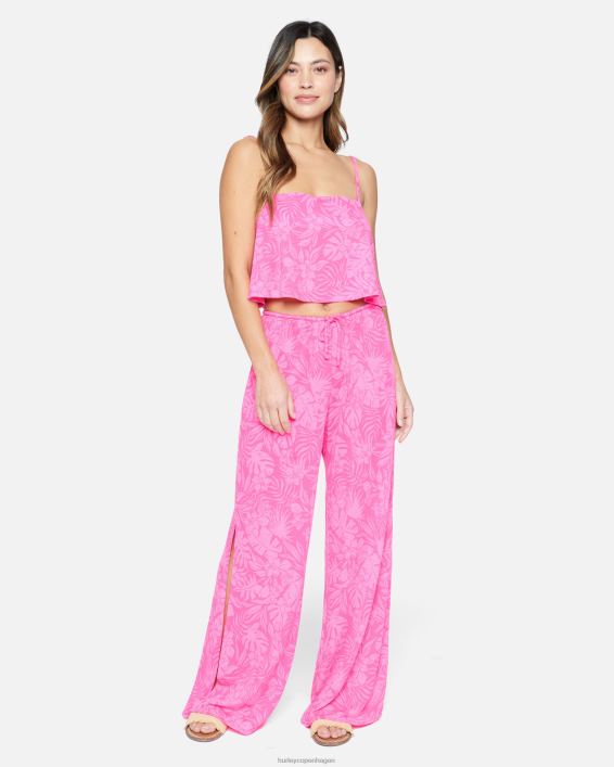 jungle walk firkantet hals swing tank Kvinder pink punch tøj Hurley D404N470
