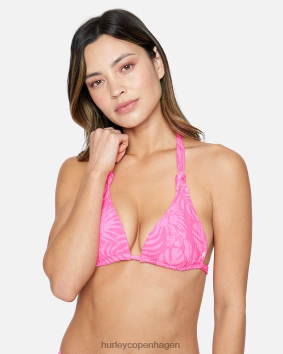 jungle walk knudet blødt slips tri Kvinder pink punch tøj Hurley D404N462