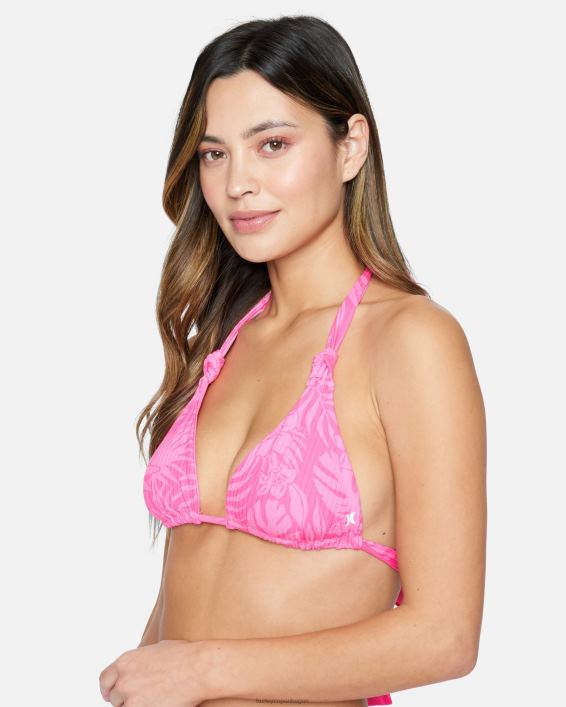 jungle walk knudet blødt slips tri Kvinder pink punch tøj Hurley D404N462