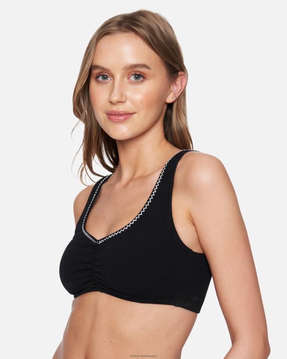 kyst bralette Kvinder sort hvid tøj Hurley D404N475
