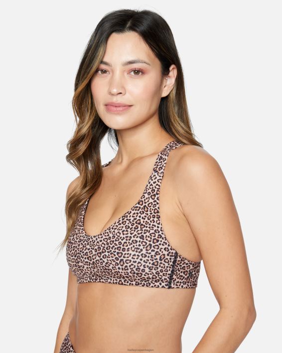 max leopard cross bagtop Kvinder brunt sukker tøj Hurley D404N464