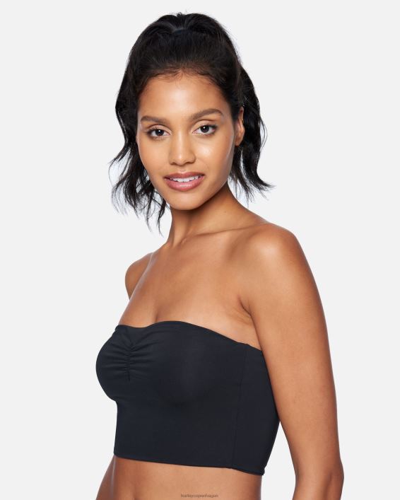 solid tube bikini top Kvinder sort tøj Hurley D404N534
