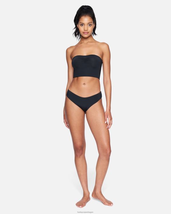 solid tube bikini top Kvinder sort tøj Hurley D404N534