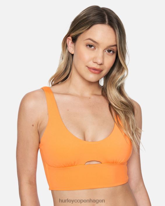 x moore aloha max beach break lang linje bikini top Kvinder sød mandarin tøj Hurley D404N539