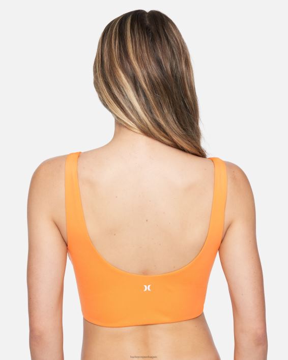 x moore aloha max beach break lang linje bikini top Kvinder sød mandarin tøj Hurley D404N539