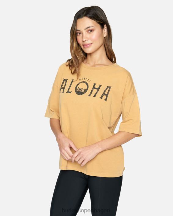 aloha kæreste t-shirt Kvinder sandsten tøj Hurley D404N515