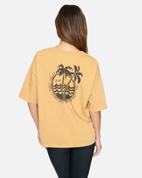 aloha kæreste t-shirt Kvinder sandsten tøj Hurley D404N515
