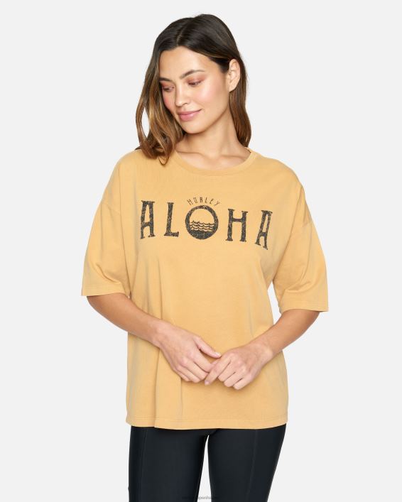 aloha kæreste t-shirt Kvinder sandsten tøj Hurley D404N515