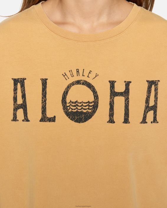 aloha kæreste t-shirt Kvinder sandsten tøj Hurley D404N515