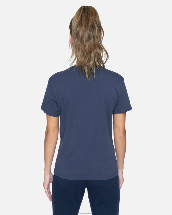 besætning vasket afslappet kæreste tee Kvinder humør indigo tøj Hurley D404N576