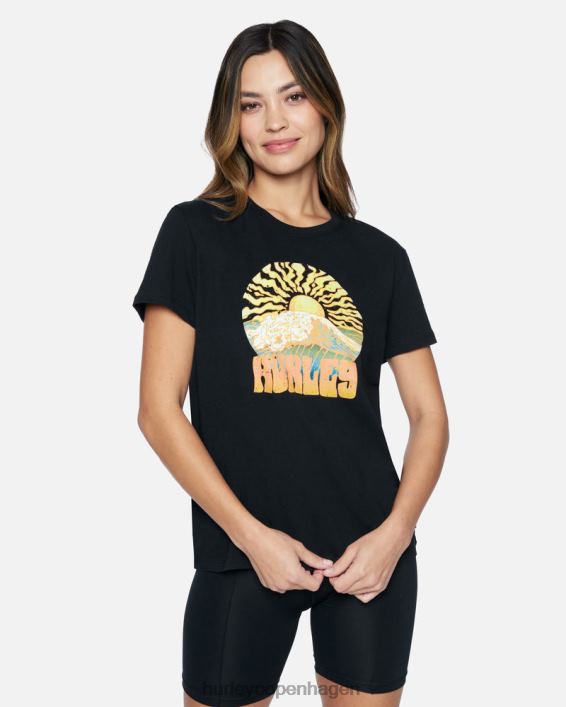 funk afslappet kæreste t-shirt Kvinder kaviar tøj Hurley D404N563
