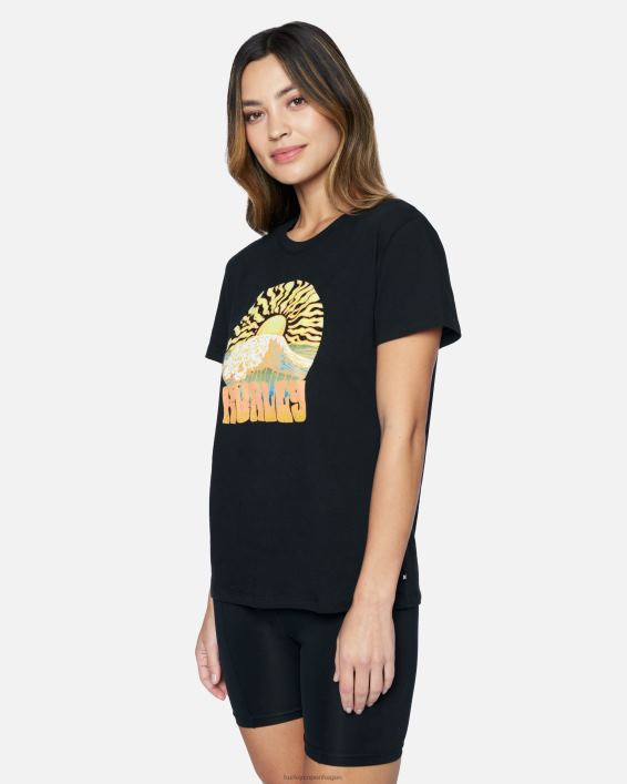 funk afslappet kæreste t-shirt Kvinder kaviar tøj Hurley D404N563