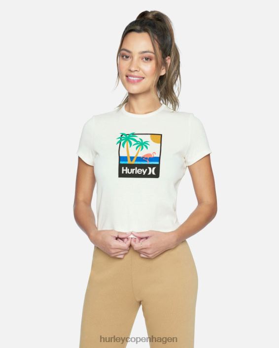mingo rib t-shirt Kvinder skumfidus tøj Hurley D404N562