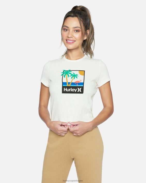 mingo rib t-shirt Kvinder skumfidus tøj Hurley D404N562