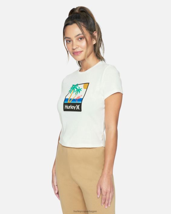 mingo rib t-shirt Kvinder skumfidus tøj Hurley D404N562