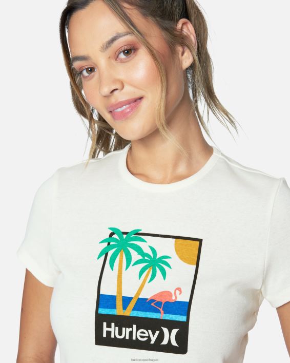 mingo rib t-shirt Kvinder skumfidus tøj Hurley D404N562