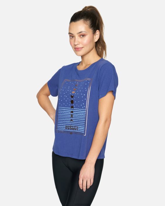 moon klassisk t-shirt Kvinder skifer tøj Hurley D404N514