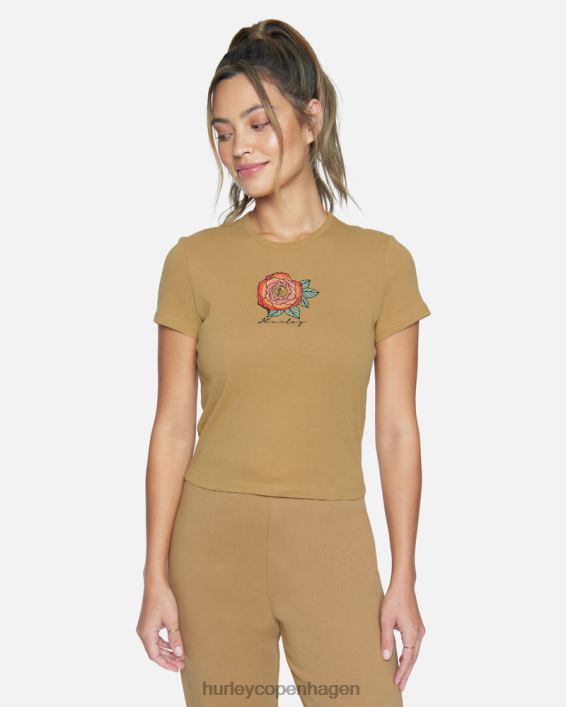 nadya rib t-shirt Kvinder is kaffe tøj Hurley D404N572