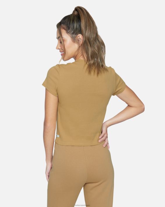nadya rib t-shirt Kvinder is kaffe tøj Hurley D404N572