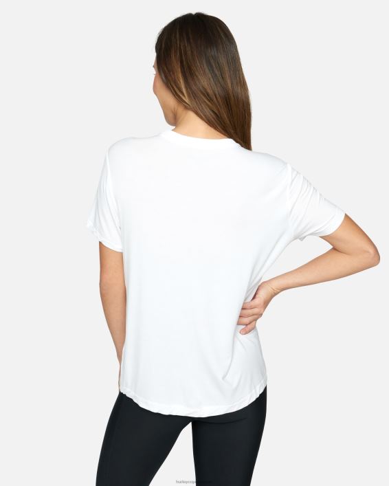 solopgang kæreste t-shirt Kvinder hvid tøj Hurley D404N581
