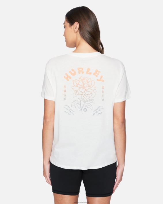 sophia vasket afslappet kæreste-t-shirt Kvinder skumfidus tøj Hurley D404N504