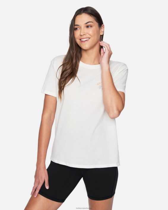 sophia vasket afslappet kæreste-t-shirt Kvinder skumfidus tøj Hurley D404N504