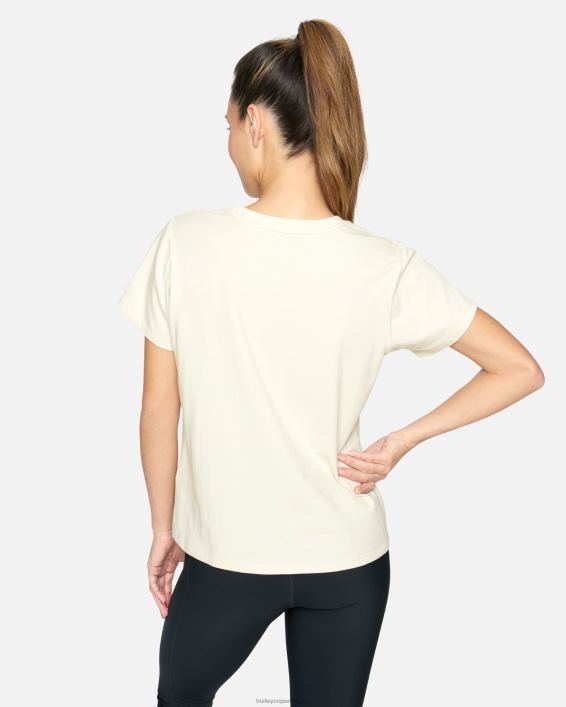 sunset chaser klassisk t-shirt Kvinder hvid vintage tøj Hurley D404N555
