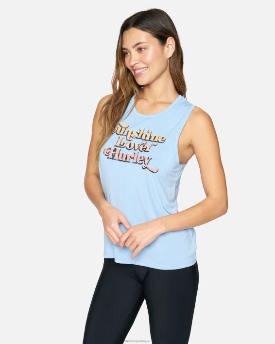 sunshine lover muskel t-shirt Kvinder bayou tøj Hurley D404N557