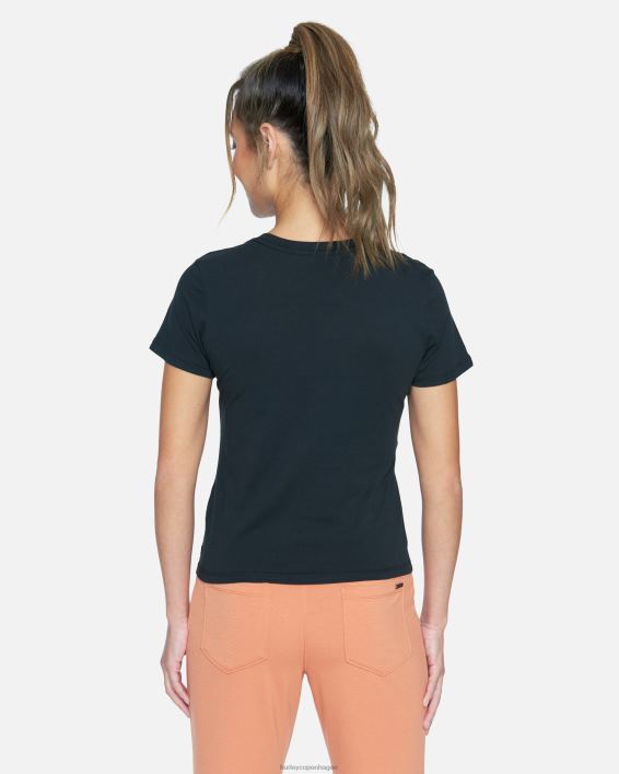 talie perfekt besætning t-shirt Kvinder kaviar tøj Hurley D404N575