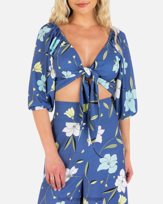 valmue crop top Kvinder mørkeblå tøj Hurley D404N550
