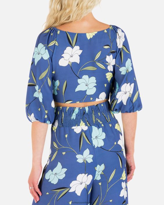 valmue crop top Kvinder mørkeblå tøj Hurley D404N550