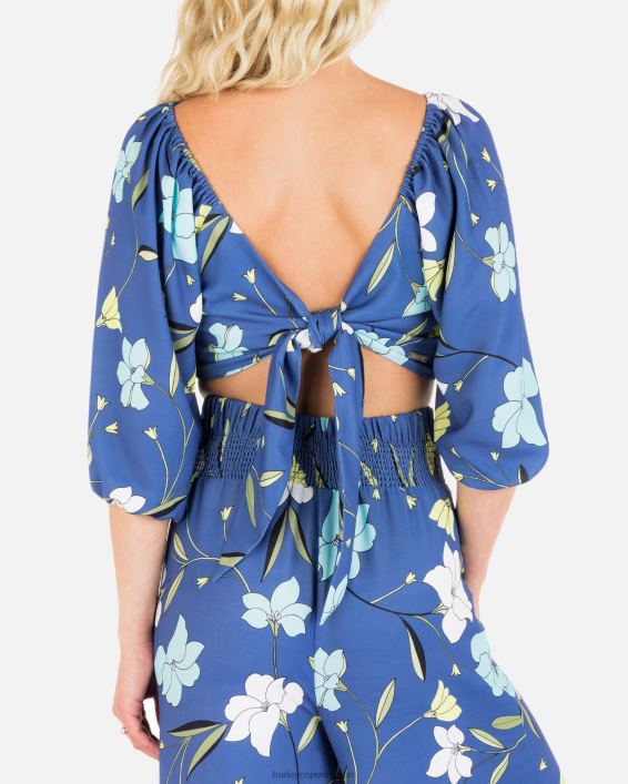 valmue crop top Kvinder mørkeblå tøj Hurley D404N550