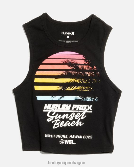 wsl pro dame tank Kvinder sort tøj Hurley D404N518