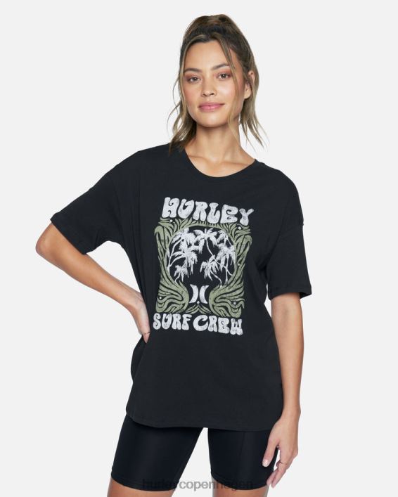zak oversized t-shirt Kvinder kaviar tøj Hurley D404N574