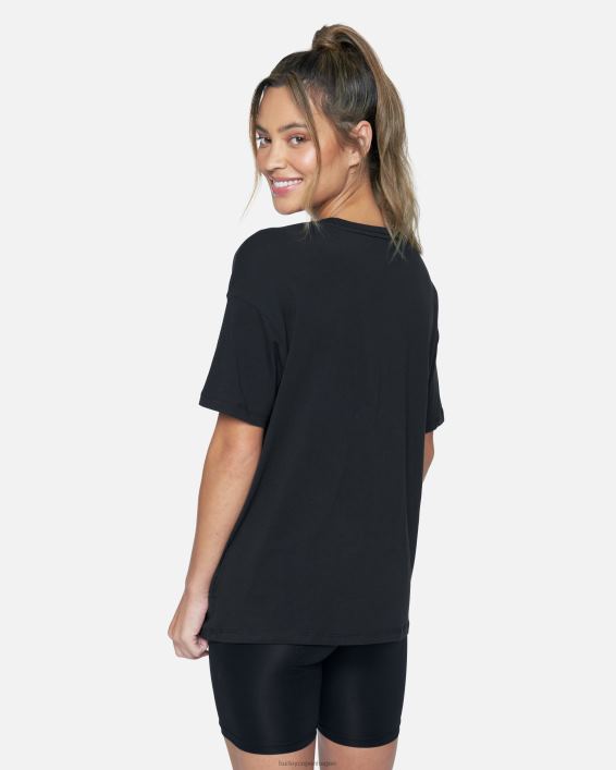 zak oversized t-shirt Kvinder kaviar tøj Hurley D404N574
