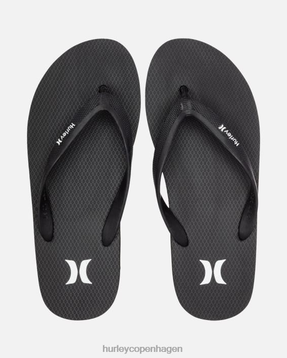 ikon solide sandaler Mænd sort sko Hurley D404N89