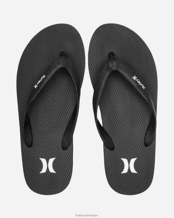 ikon solide sandaler Mænd sort sko Hurley D404N89